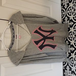 Victoria Secret Pink New York Yankees v-neck hoodie